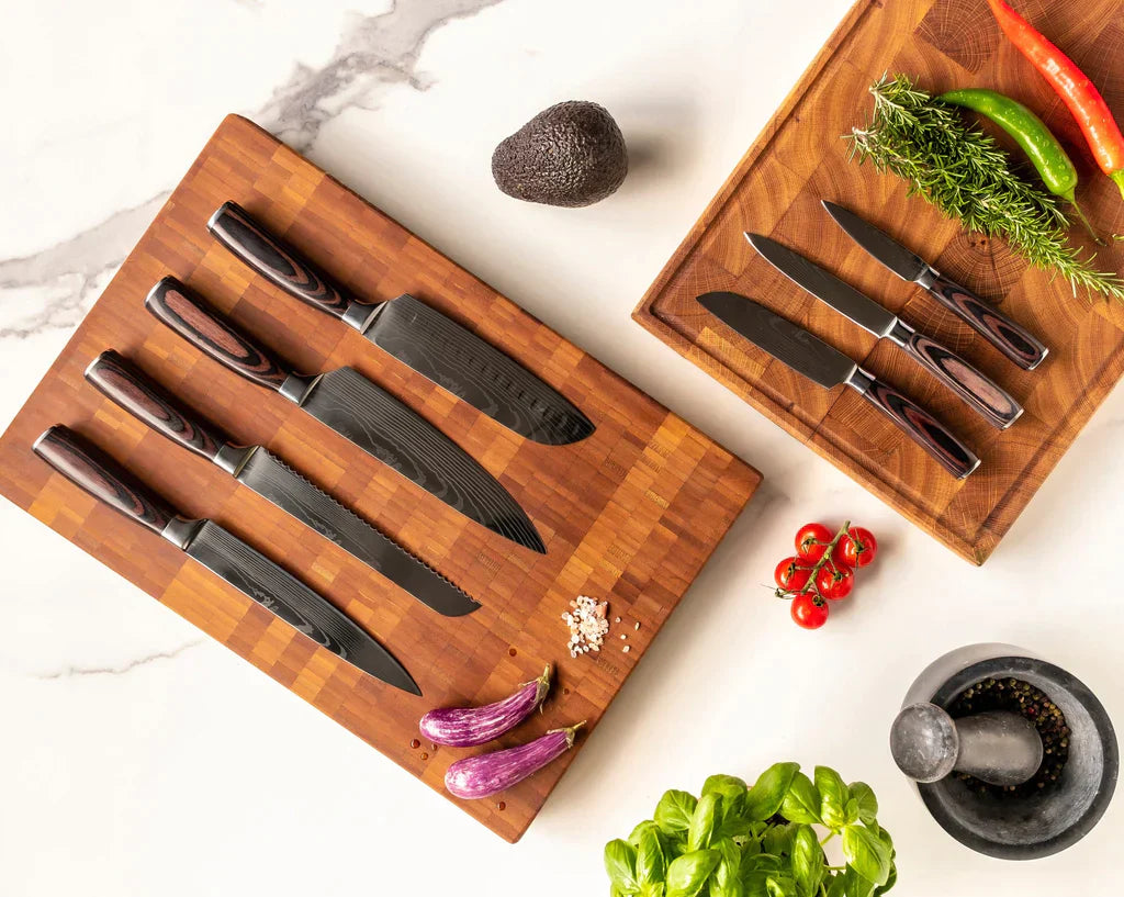 Precision Pro Wood Series: 7-Piece Chef Knife Set