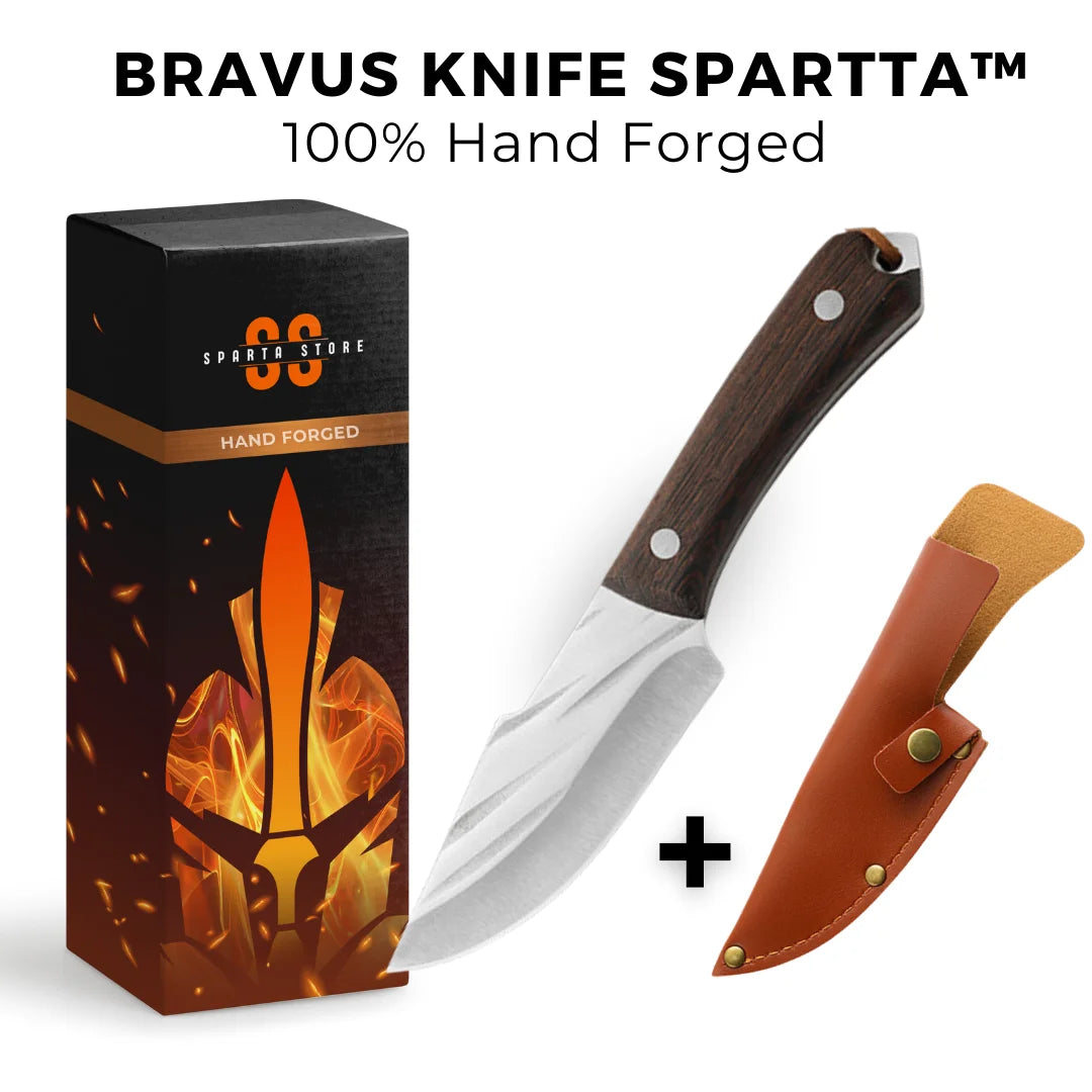 Bravus Knife Spartta™ • 100% Hand Forged (+FREE SHEATH)